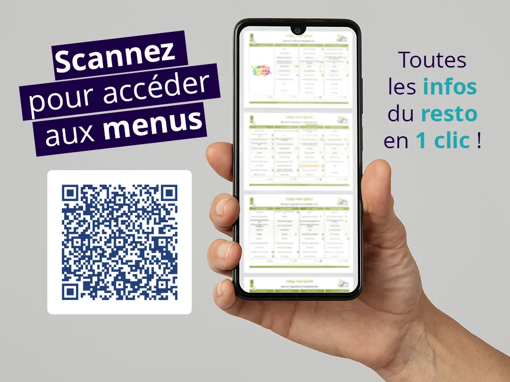 menu restaurant scolaire